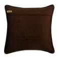 thumbnail image 3 of Throw Pillow Covers, Decorative Brown Designer Pillow Covers 16x16 inch (40x40 cm), Velvet Pillow Covers With Zipper, Solid Color, Knots, Textured, Modern Accent Pillow - Brown Knots, 3 of 3