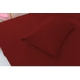 thumbnail image 3 of 6 Piece Bamboo Sheet Set by OKAO -Silky Soft- Hypoallergenic- Wrinkle Free - Antibacterial, Moisture Wicking, Fade Resistant - Deep Pockets - 1 Fitted Sheet, 1 Flat, 4 Pillowcases Queen, Red, 3 of 5