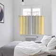 thumbnail image 4 of Yellow Gray Ombre Kitchen Curtains 63 Inch Length, Modern Gradient Abstract Art Grommet Top Bedroom Living Room Curtains, Light Filtering Cafe Curtain Drapes 2 Panels Set 104''x63'', 4 of 9