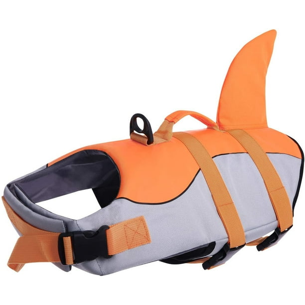 Dog Floating Vest Large Dog Life Jacket with Reflective Stripes and Rescue Handle, Adjustable