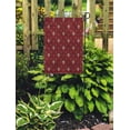 thumbnail image 2 of KDAGR Red Pattern Fleur De Lis Medieval Interior Lily Upholstery Royal Garden Flag Decorative Flag House Banner 12x18 inch, 2 of 2
