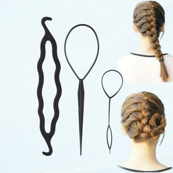 Hair topsy tail, topsy tail, topsy tail for hair topsy tail tool, hair styling accessories tools DIY hair styles hair set magic simple quick spiral braid braid hair styling set for women girls