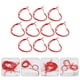 thumbnail image 3 of 10 pulseras rojas trenzadas tejidas a mano, ajustables, decorativas., 3 of 8