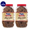Utz Old Fashioned Sourdough Hards Pretzels, Crunchy Snack, 26 oz. Barrel - Pack of 2