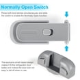 thumbnail image 3 of Cerradura para puerta de refrigerador, congelador, a prueba de niños, paquete de 2 para seguridad de niños, tira de sellado de 1" (25 mm), sin necesidad de herramientas ni perforación (gris), 3 of 5