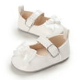 thumbnail image 5 of Yoyauz Baby Girl Mary Jane Shoes Anti Slip Rubber Sole Ballet Slippers Princess Dress Wedding Shoes Newborn Kids Shoes Toddler Shoes（0-12 Month）, 5 of 8