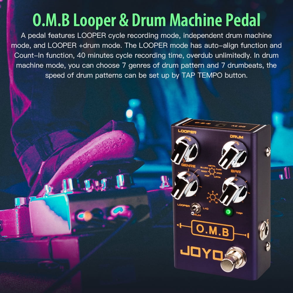 JOYO R-06 Looper Cycle & Drum Machine Guitar Effect Pedal Recording Mode Multi Effect
