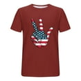 thumbnail image 4 of Men's Independence Day T Shirt Classic Fit Shirts Hand Graphic Blouse Hipster Hiphop Tshirt Funny Printed Tops Quick Drying Muscle Tees 4th of July T-Shirt Men Patriotic Tee, 4 of 5
