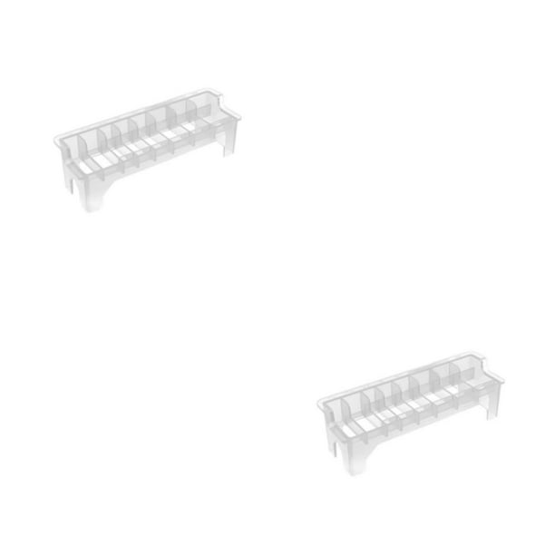 Matsuzay Estuche de almacenamiento, soporte para peine, soporte para cabeza de Clip, tamaño compacto transparente, organización exquisita de Type2 NO2