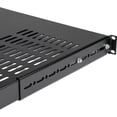 thumbnail image 4 of StarTech.com 1U 4-Post Adjustable Vented Server Rack Mount Shelf - 330lbs(150 kg) - 19.5 to 38in Adjustable Mounting Depth Universal Tray 19" AV/ Network Equipment Rack - 27.5in Deep, 4 of 13