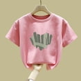 thumbnail image 2 of Avtoify Girls Long Sleeve Shirts Casual, Toddler Girls Fall Clothes, Summer Fashion Boys' and Printed Short Sleeve T-Shirt for Kids, 2 of 4