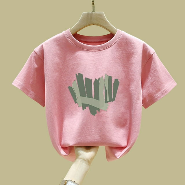 Cowsor Children's Printed Short Sleeve T-Shirt – Perfect for Summer (Sizes 90-150)