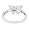 thumbnail image 3 of Butterfly Band Ring Lab Created White Opal 925 Sterling Silver Size 4, 3 of 6