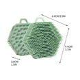 thumbnail image 2 of Fiudx Cepillo de Ducha, Guante Exfoliante para Cuero Cabelludo, Exfoliante de Lufa para Mascotas, Masajeador de Baño de Doble Cara, Limpiador de Cabello para La Ducha, Uso En Spa En Casa, para Todo T, 2 of 2