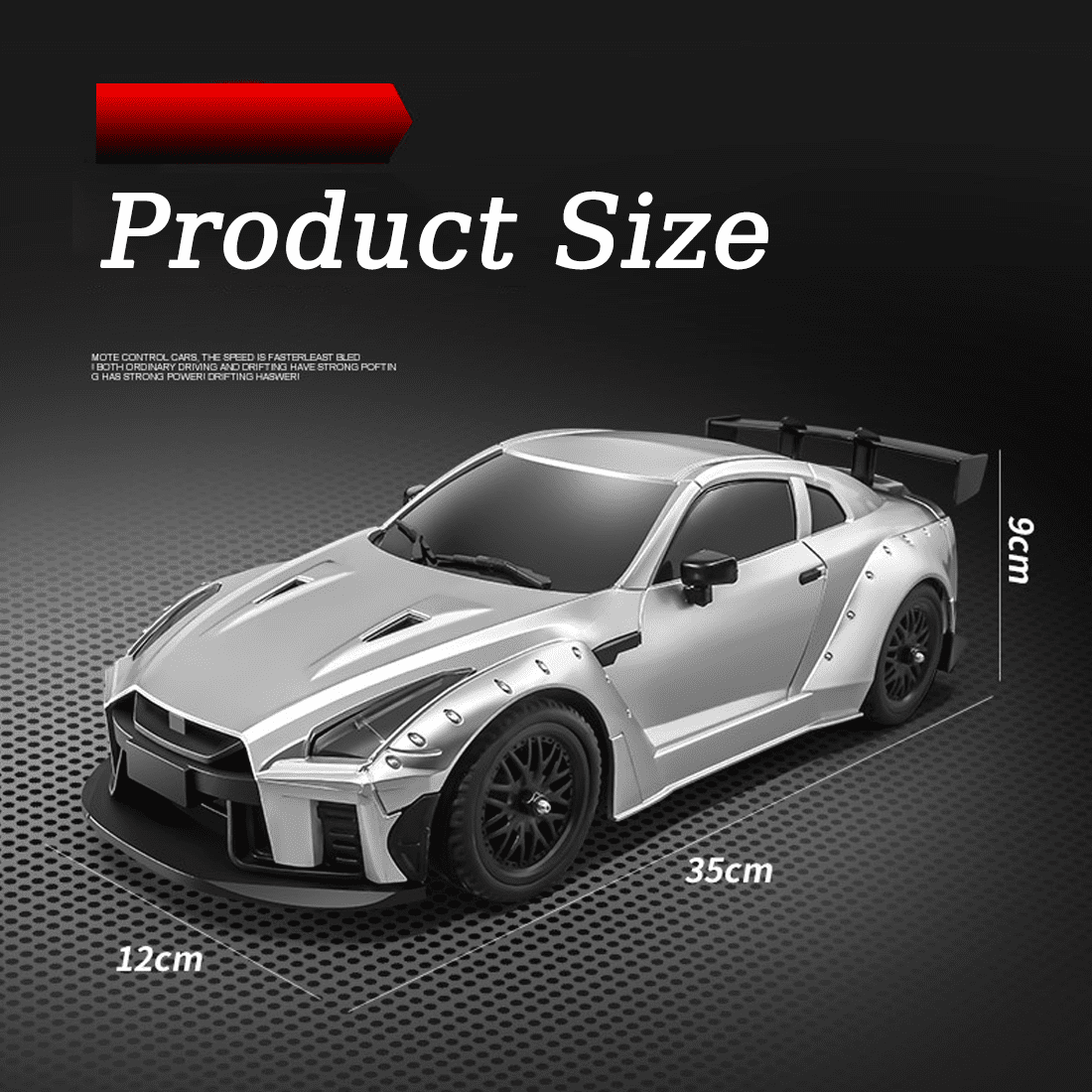 MN-268 1:16 RC Drift Car with Gyro, 20KM/H Dual-Speed RWD Racing Drift Car Model, 2.4GHz Full-Proportional Control Racing Vehicle Hobby for Adults