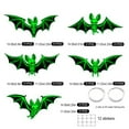 10Pcs Halloween Bats Decoration,Realistic PVC Black 3D Scary Bat