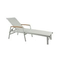 thumbnail image 2 of GDF Studio Modern Aluminum Outdoor Chaise Lounges with Adjustable Mesh Seating, White, Set of 2, 2 of 12