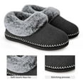 thumbnail image 4 of EverFoams Ladies' Luxury Wool Memory Foam Slippers with Fluffy Faux Fur Collar and Indoor Outdoor Sole, 4 of 6