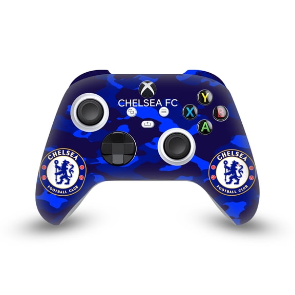 Head Case Designs Officially Licensed Chelsea Football Club Mixed Logo Camouflage Vinyl Sticker Skin Decal Compatible with Microsoft Xbox Series X / Series S Controller