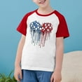 thumbnail image 2 of OKSALE July 4th T Shirts for Boys Size 10-12 Kids Girls 4th of July Shirt Toddlers Fashion American Flag Hearts Shirts USA Flags Tees for Kids Patriotic Short Sleeve T-Shirt 2-10 Years, 2 of 8