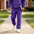 thumbnail image 5 of Lounge Trousers for Men Jogger Style Sweatpants Elastic Waist and Ankles Functional Side Pockets Solid Color Soft Stretch Friendly Material For Relaxed Daily Dressing, 5 of 5
