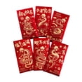 thumbnail image 1 of 6 sobres rojos de papel para regalos Macarena Año Nuevo Chino 3,54 pulgadas x 6,69 pulgadas, 1 of 8