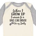 thumbnail image 4 of Inktastic Future Race Car Driver Like Daddy Boys Long Sleeve Baby Bodysuit, 4 of 5