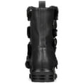 thumbnail image 4 of Dolce Vita Neft Lug Sole Combat Moto Boot Black Vegan Buckle Moto Ankle Booties (Black, 6), 4 of 4