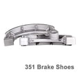 thumbnail image 3 of Foreverun Motor 2PCS Front Rear Brake Shoes For Honda Rancher 350 Rancher 400 Foreman 400 450, 3 of 4