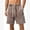 Brown, variant on IDOPIP Men's Vintage Cotton Shorts Waist Drawstring Shorts with Pockets Casual Shorts