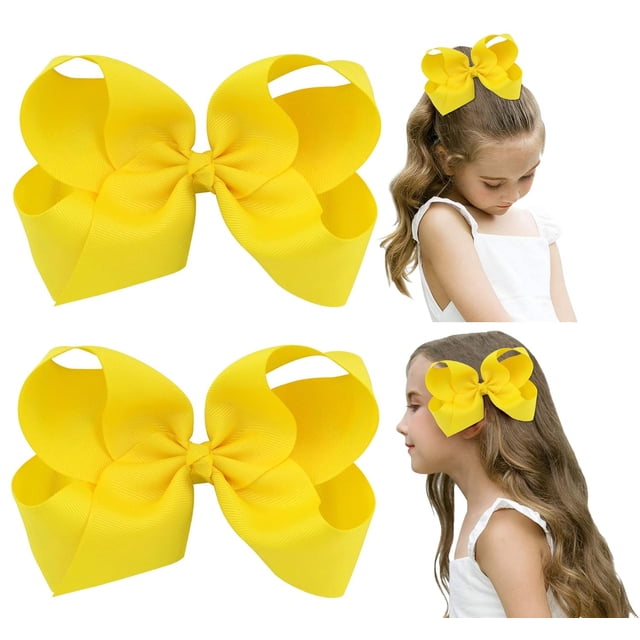 uds cinta de grosgrain hecha a mano lazos para el cabello de Color sólido pinzas de cocodrilo accesorios para el cabello para niñas pequeñas adolescentes