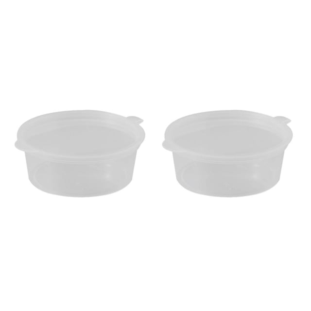 Maytalsory 1/2/3/5 50 Pieces Household Bakery Single Use Bowl Dustproof Food Fruit Box Soup Rice Seasoning Storage Jar Cup Container 100ML 2PCS