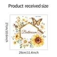 thumbnail image 4 of English Slogan Bathroom Sunflower Wall Decals Wall Sticker Bedroom Door Wall Sticker Wholesale Self-adhesive, 4 of 9