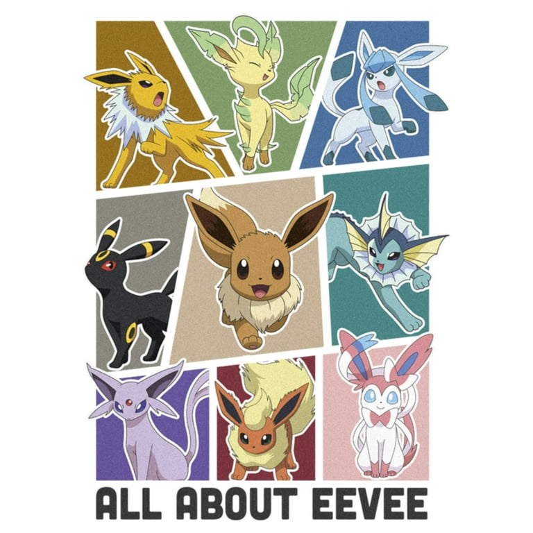 Junior's Pokemon All About Eevee Eeveeloution Graphic Tee White X Large 