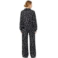 thumbnail image 2 of Yuyamidu Matching Sweatsuit Yoga Golf Sport Tracksuits Long Sleeve Pullover Sweatshirt Wide Leg Drawstring Sweatpants 2pcs Black Leopard Print Women's Lounge Sets Spring Fall Winter Loungewear, 2 of 7