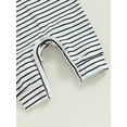 thumbnail image 7 of Bagilaanoe Newborn Baby Girl Boys Jumpsuits Stripe Print Long Sleeve Bodysuits 3M 6M 12M 18M Infant Casual One Piece Romper, 7 of 7