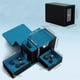 thumbnail image 3 of Caja de Tarjetas con Ventana, 4 en 1 con Dados y Tarjeta de Aislamiento, Caja de Almacenamiento para Tarjetas de Transacción, con Capacidad para Tarjetas Azules., 3 of 7