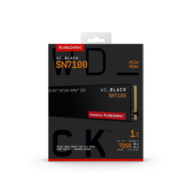 内蔵型SSD WD_BLACK SN7100 NVMe SSD 1TB WD_BLACK 1TB SN7100 NVMe Internal SSD Powered by Sandisk - PCIe