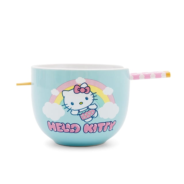 Juego de vajilla Ramen Silver Buffalo Hello Kitty Rainbow