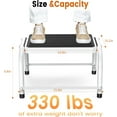 thumbnail image 2 of One Step Stool for Adults, Heavy Duty Stepping Stool with Non-Slip Step Platform Metal Stool in Kitchen, Bedroom,Bathroom,330 Lbs Capacity, 2 of 15