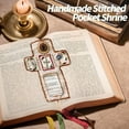 thumbnail image 3 of Pocket Shrine withsilver Cross Included Inside, Pocket Companion for Jesus Believers, Suitable for Personal Devotion, Travel, Cherished Pocket Shrine Cross Gift for People of Faith, 3 of 4