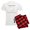 With Red Plaid Pant, variant on CafePress - The Molar Bear. Fighting Against Enamel Cruelty Pa - Men's Light Loose Fit Cotton Pajama Set