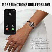 TOTWOO Long Distance Touch Bracelets for Couples, Vibration & Light up for Love Couples Bracelets | Long Distance Relationship Gifts for Girlfriend