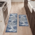thumbnail image 3 of KUETH Kitchen Mats for Floor,Sets of 2 Non Slip Washable Abstract Kitchen Rugs 20"x32"+20"x48", Kitchen Runner Rug with Waterproof for Hallway, Laundry, Bathroon and Bedroom, 3 of 8