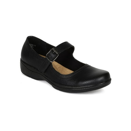 New Women Refresh Jodi-11 Textured PU Mary Jane hook and loop Work Low Heel Loafer (Best Flat Shoes For Work)