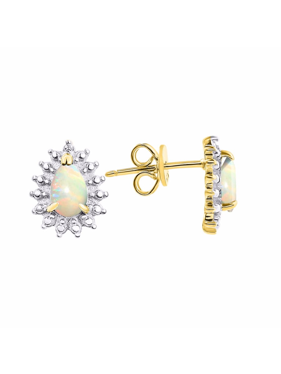 Details about   14k White Gold Citrine Pear-Shaped Earring 