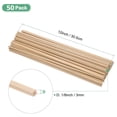 thumbnail image 2 of Wood Square Dowel Rods, 1/8 X 12 Inch Unfinished Wooden Rod, Hardwood Sticks 50 Pack, 2 of 7