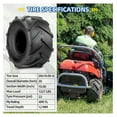 thumbnail image 2 of (2 Pack) 20x10.00-8 High-Traction Lawn Mower Tubeless Tire, 20x10-8 Agriculture Tractor Tire, 4 Ply, Super Lug AG Turf Saver Lawnmower Pattern, 2 of 6