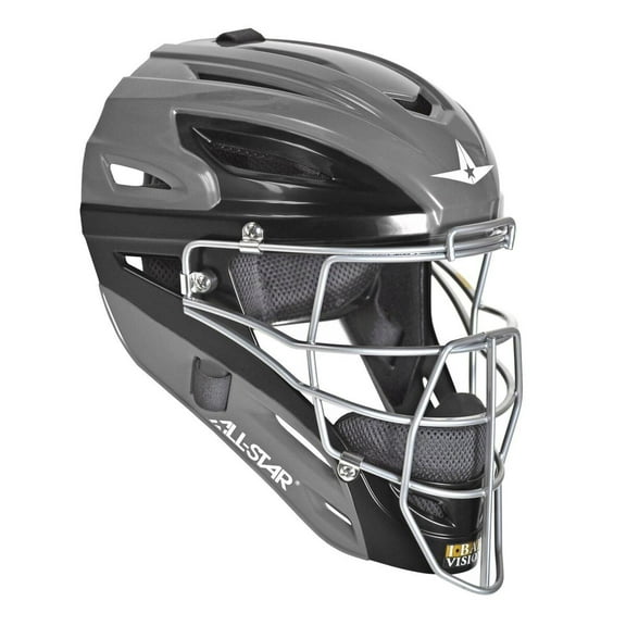 All Star Mvp2500 Two Tone Catchers Helmet Grey/Black