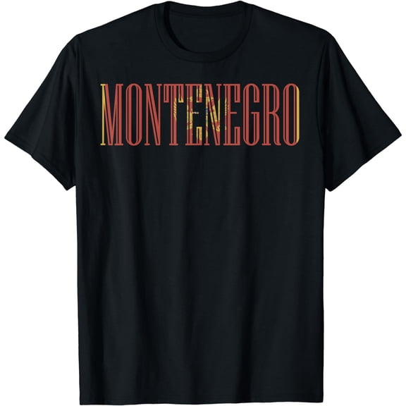 Flag of Montenegro T-shirt Tee Tees T Shirt Tshirt